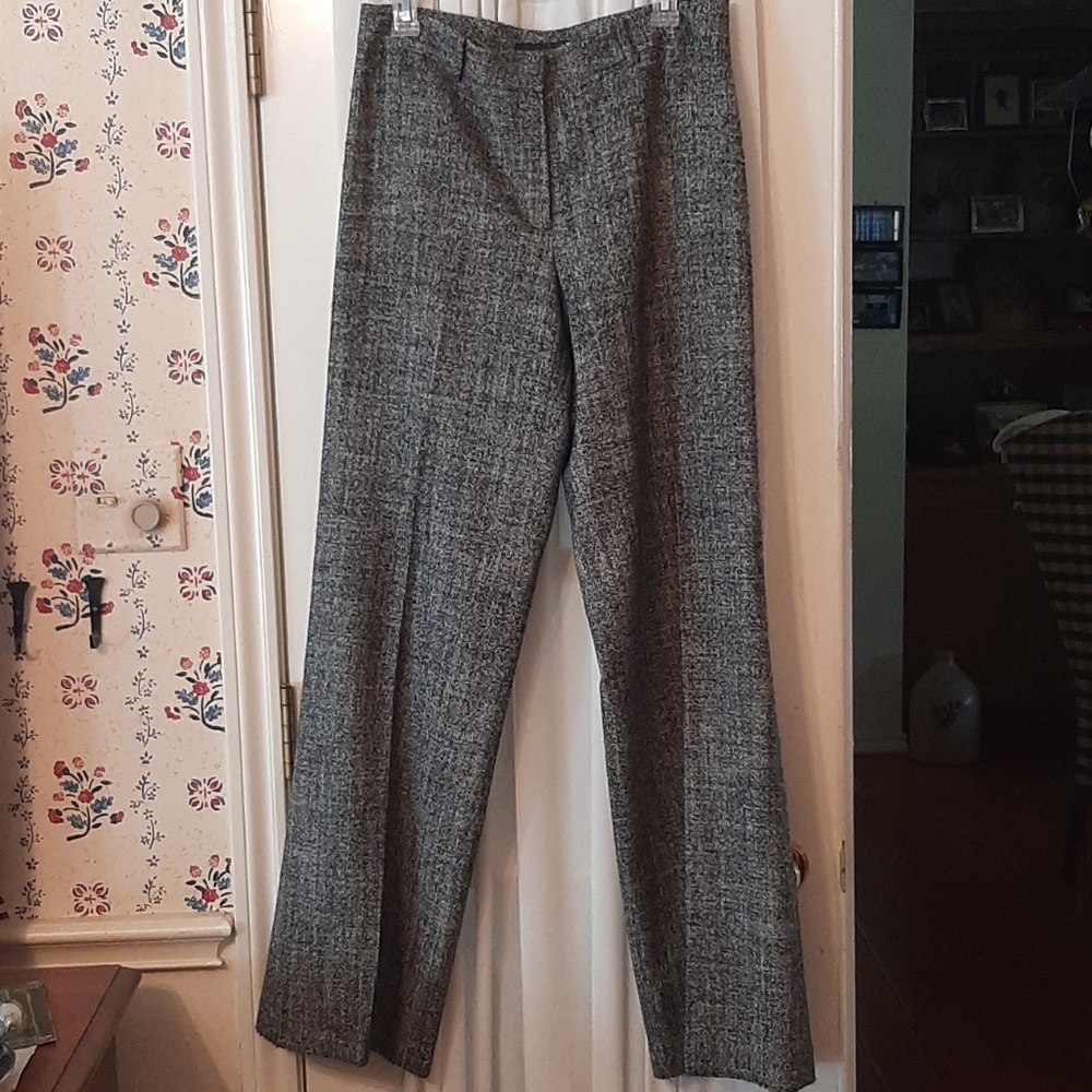 Dana Buchman Gray Tweed Style Wool Pants Size 8